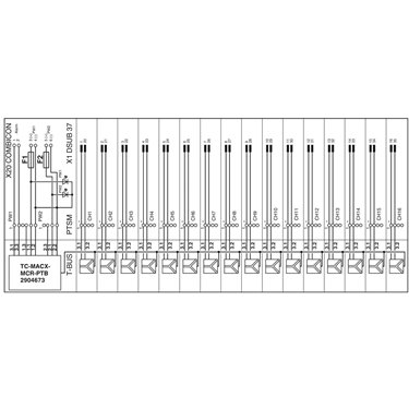 2902932 Phoenix Contact - Module carrier - TC-D37SUB-AIO16-EX-PS-UNI