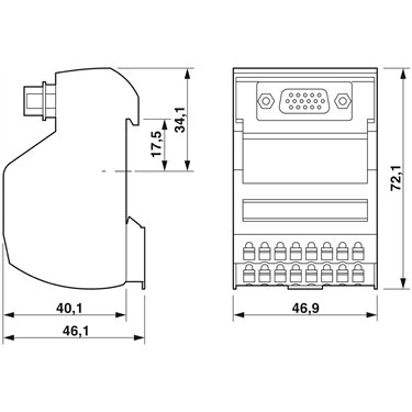 2904272 Phoenix Contact - Interface module - VIP-2/PT/HD15SUB/F