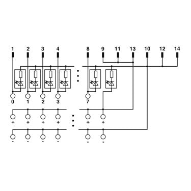 2904281 Phoenix Contact - Passive module - VIP-3/PT/FLK14/8IM/LED/PLC