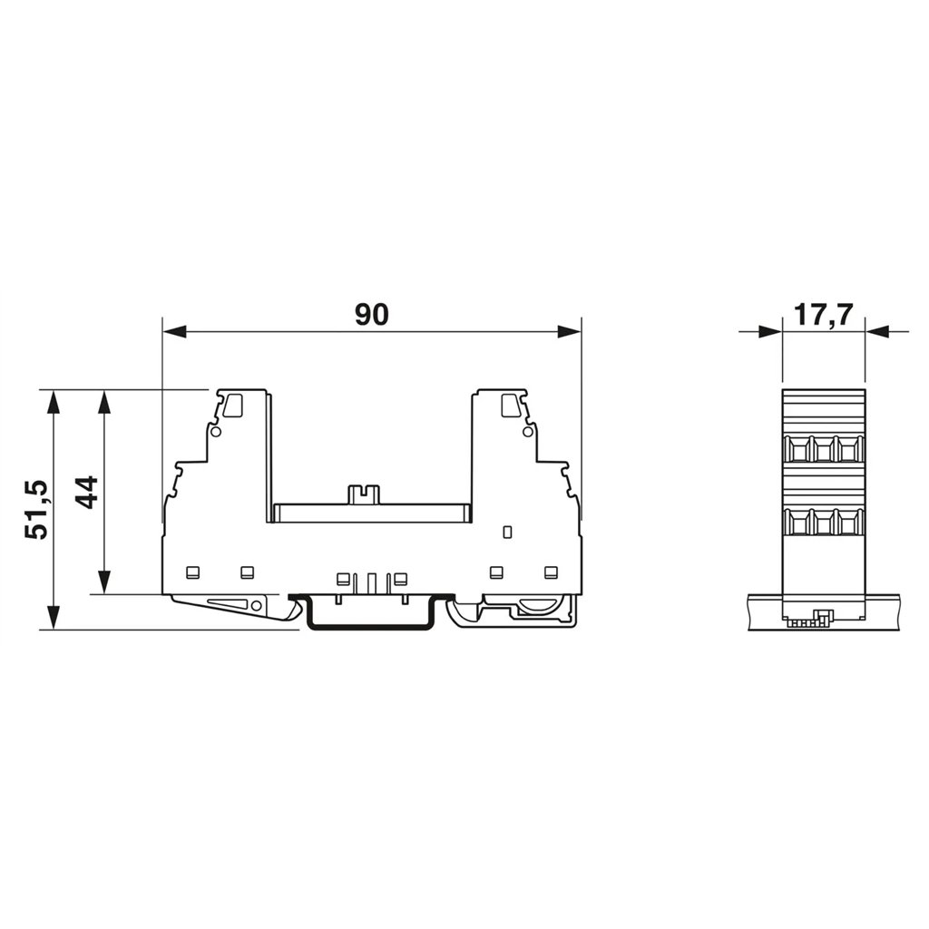 2904640 Phoenix Contact - Front adapters - FLK 50-PA/EZ-DR/HF/KS/3000/YUC