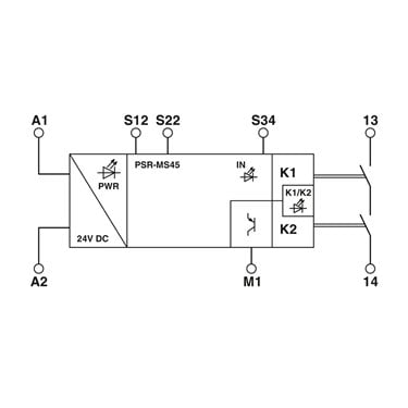 2904955 Phoenix Contact - Safety relays - PSR-MS45-1NO-1DO-24DC-SC