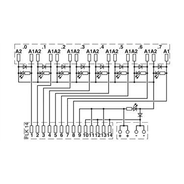 2905195 Phoenix Contact - System connection - RIF-1-V8/PT/FLK14/OUT