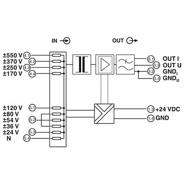 2906243 Phoenix Contact - Voltage measuring transducers - MACX MCR-VDC-PT