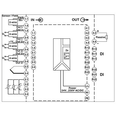 2907064 Phoenix Contact - Digital display - FA MCR-D-TUI-UI-2REL-UP