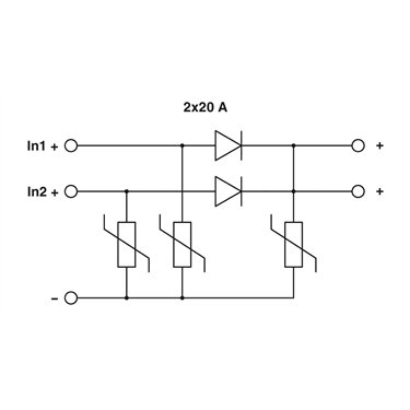 2907379 Phoenix Contact - Diode - TRIO2-DIODE/12-24DC/2X20/1X40