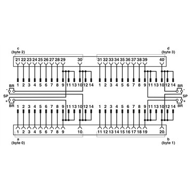 2907382 Phoenix Contact - Front adapters - FLKM 4X14-PA/PT/DIO/S7-1500
