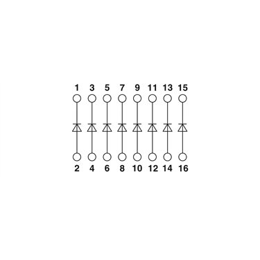 2949389 Phoenix Contact - Diode block - EMG 45-DIO 8E-1N5408