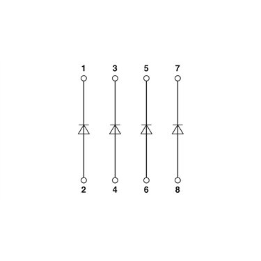 2952790 Phoenix Contact - Diode block - EMG 22-DIO 4E-1N5408