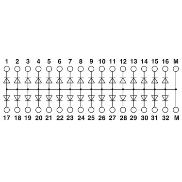 2954934 Phoenix Contact - Diode block - EMG 90-DIO 32M