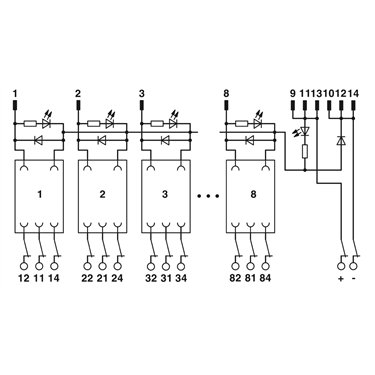 2962463 Phoenix Contact - Active module - UM- 8 RELS/KSR-G24/21/MT/PLC