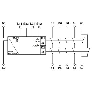 2963802 Phoenix Contact - Safety relays - PSR-SCP- 24UC/ESA2/4X1/1X2/B