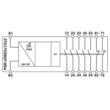 2963970 Phoenix Contact - Coupling relay - PSR-SPP- 24UC/URM/5X1/2X2