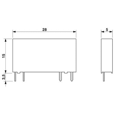 2967950 Phoenix Contact - Miniature solid-state relay - OPT-24DC/230AC/ 1