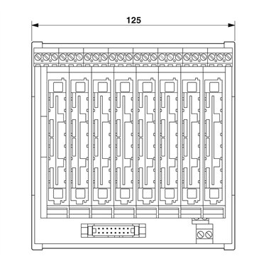 2968467 Phoenix Contact - Basic terminal block - UM122-FLK16/EX-MB/8