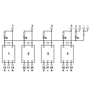 2972835 Phoenix Contact - Multiple relay module - UMK- 4 RM 24DC