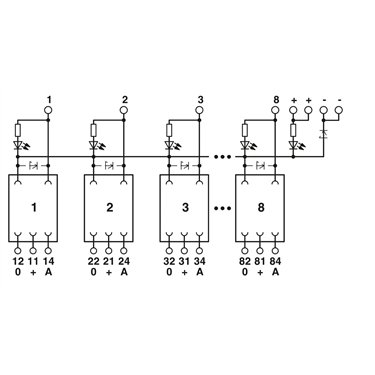 2972916 Phoenix Contact - Multiple relay module - UMK- 8 RM24DC/MKDS