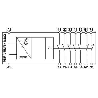 2981402 Phoenix Contact - Coupling relay - PSR-SCP-120UC/URM/5X1/2X2