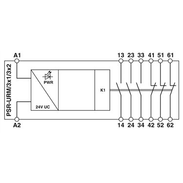 2981842 Phoenix Contact - Coupling relay - PSR-SPP- 24UC/URM/3X1/3X2
