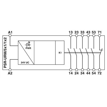 2981952 Phoenix Contact - Coupling relay - PSR-SCP- 24UC/URM/5X1/1X2