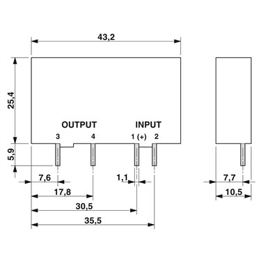 2982650 Phoenix Contact - Semi-conductor relay - OV-24DC/480AC/5