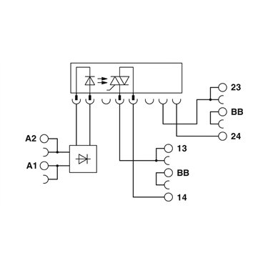 2982760 Phoenix Contact - Solid-state relay module - PLC-OSC- 24DC/230AC/ 2/ACT