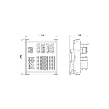 2801481 - Phoenix Contact - CBB TM 04 2X2RC P-PT
   