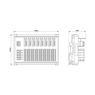 2801482 - Phoenix Contact - CBB TM 08 2X4RC P-PT
   