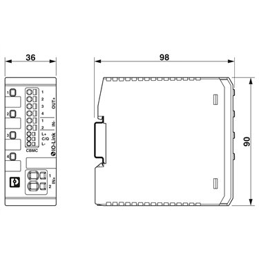 2910410 - Phoenix Contact - CBMC E4 24DC/1-4A+ IOL
   