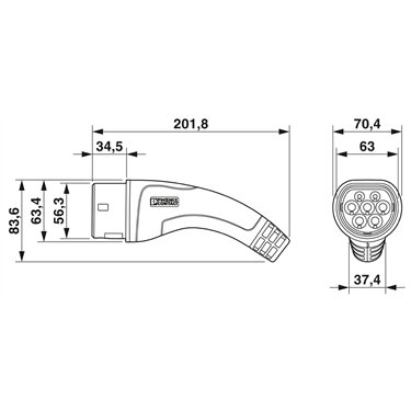 1285694 - Phoenix Contact - CHARX ET2CP-1AC20-5,0MES00P
   