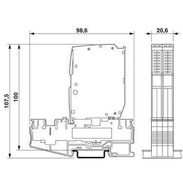 1088567 - Phoenix Contact - CLT-20P/4-VF-230V-I-P
   