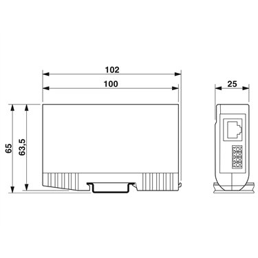 2801593 - Phoenix Contact - DT-TELE-SHDSL
   