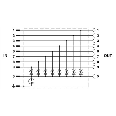 2803069 - Phoenix Contact - DT-UFB-V24/S-9-SB
   