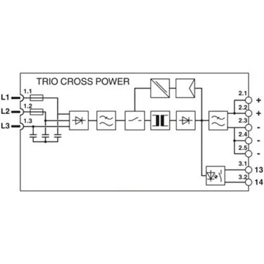 1064922 - Phoenix Contact - EM-CPS-PS/3AC/24DC/5
   