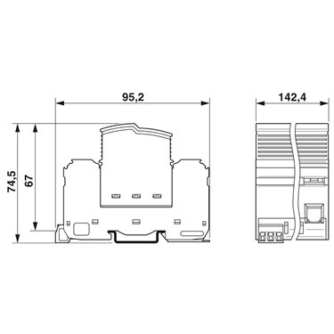 2905421 - Phoenix Contact - FLT-SEC-P-T1-3S-350/25-FM
   