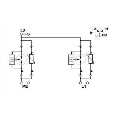 1044388 - Phoenix Contact - FLT-SEC-T1+T2-2IT-350/25-FM
   