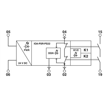 2702971 - Phoenix Contact - IOA-PSR-PS22-1NO-1NC-24DC
   