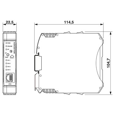 1045379 - Phoenix Contact - IPCH-4X-PCL-TCP-24DC-UT
   