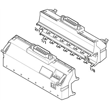1104789 - Phoenix Contact - PLC-V8L/D15S/OUT
   