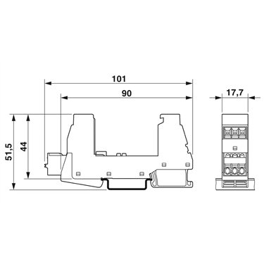 2907929 - Phoenix Contact - PLT-SEC-T3-BE-FM-PT
   