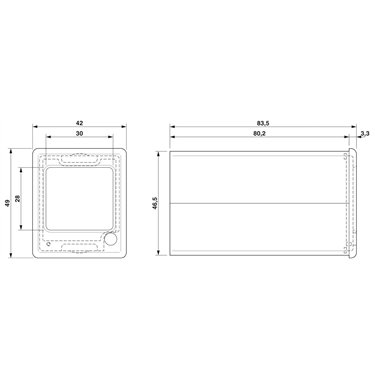 1113843 - Phoenix Contact - SINGLE HOUSING TRANSPARENT DISC
   