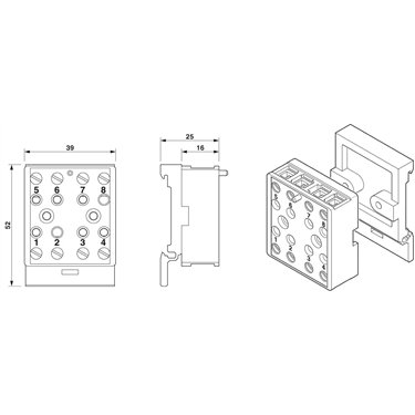 1113841 - Phoenix Contact - SOCKET FOR HR111/MR11/MR21
   