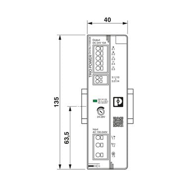 1159038 - Phoenix Contact - TRIO3-PS/1AC/24DC/10
   