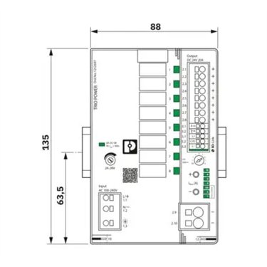 1252697 - Phoenix Contact - TRIO3-PS/1AC/24DC/20/8C/IOL
   