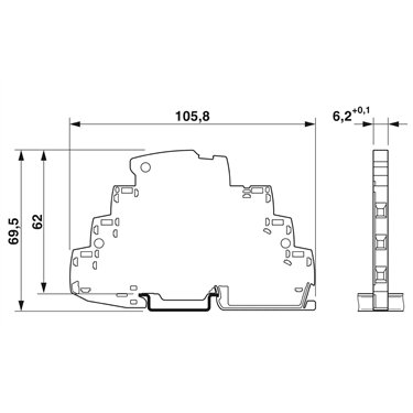 1077107 - Phoenix Contact - TTC-6-1X2-TELE-UT
   