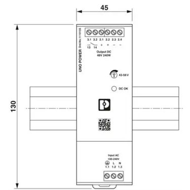 1110155 - Phoenix Contact - UNO2-PS/1AC/48DC/240W
   