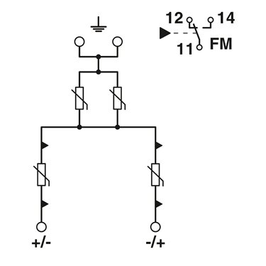 2905638 - Phoenix Contact - VAL-MB-T1/T2 1000DC-PV/2+V-FM
   