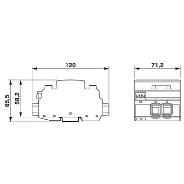 2905646 - Phoenix Contact - VAL-MB-T2 1500DC-PV/2+V-FM
   