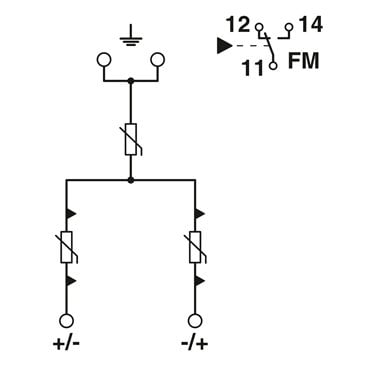 2905646 - Phoenix Contact - VAL-MB-T2 1500DC-PV/2+V-FM
   