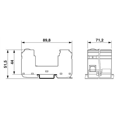2905859 - Phoenix Contact - VAL-MS 3+V-BE
   