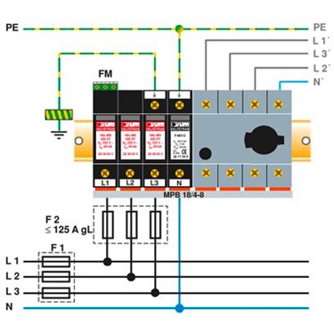 2859178 - Phoenix Contact - VAL-MS 320/3+1
   